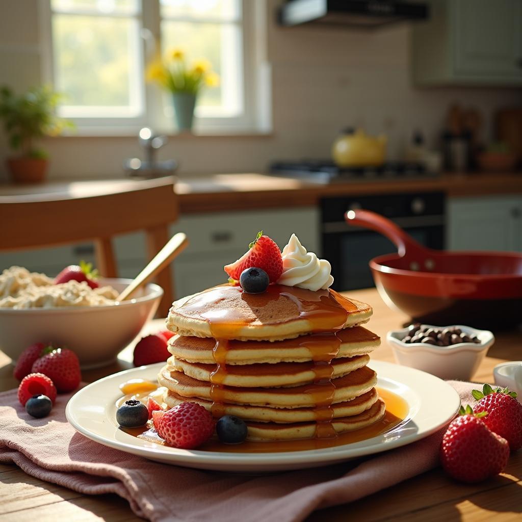 Fluffy Morning Bliss: Classic Pancakes