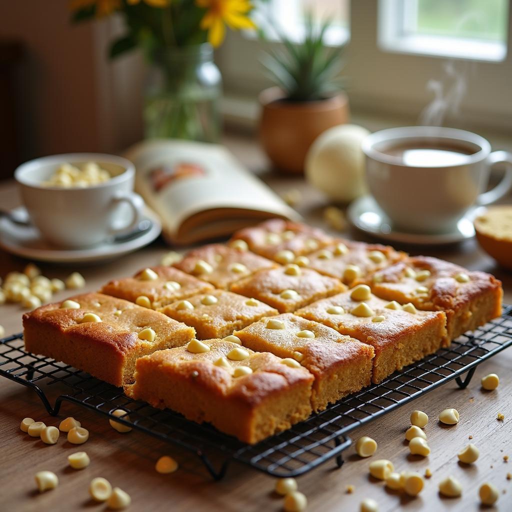 Decadent Vanilla Blondies