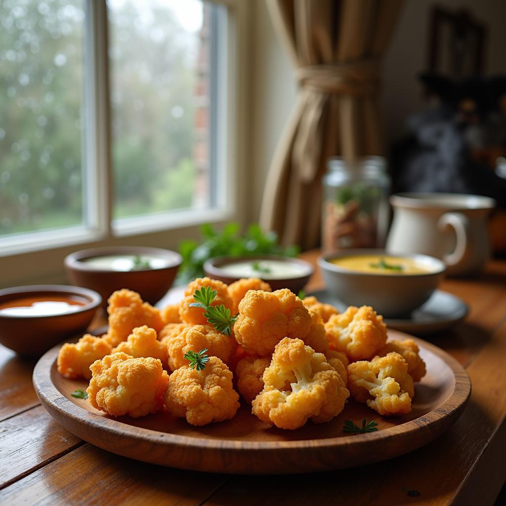 Golden Crispy Cauliflower Bites