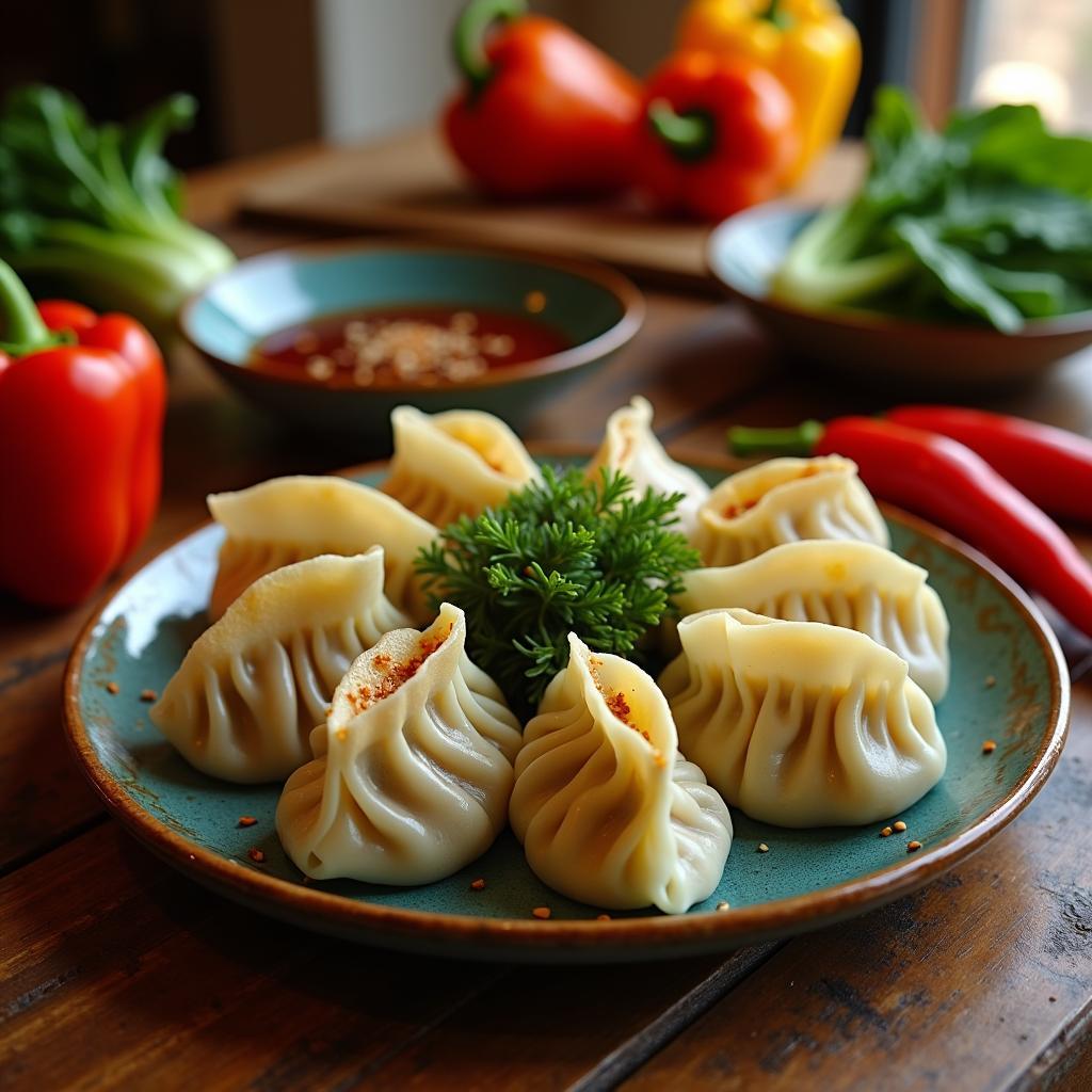 Whimsical Vegetable Dumplings with a Soy-Ginger Dipping Sauce