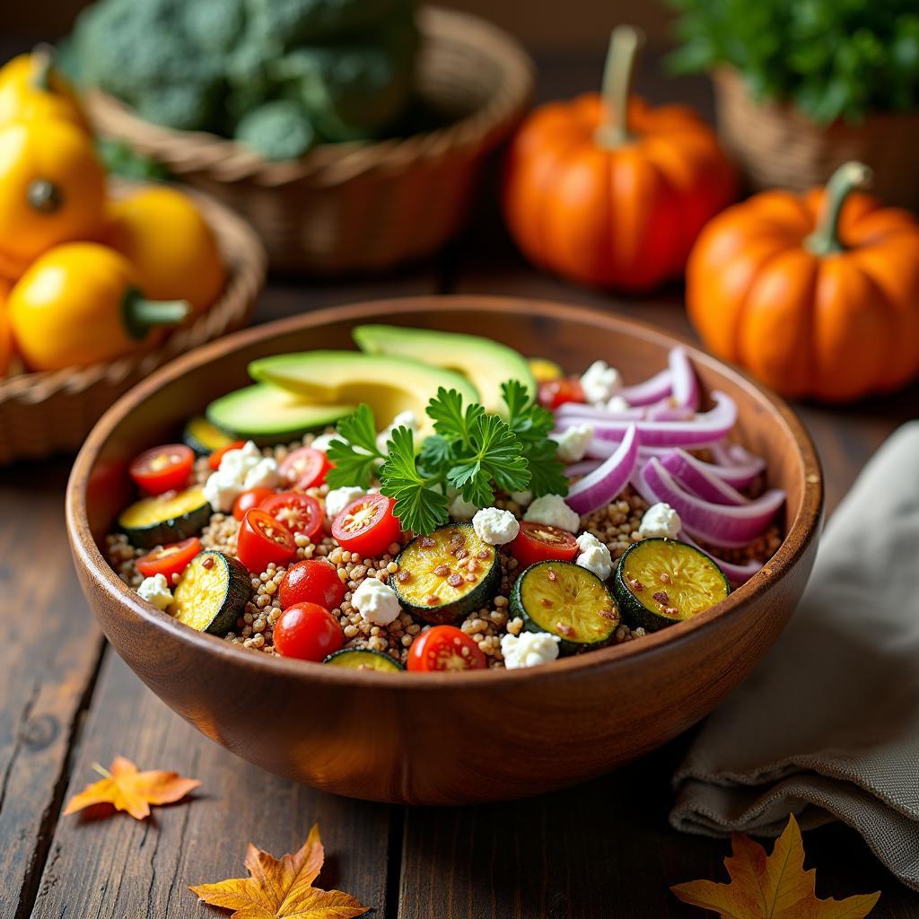 Harvest Grain Bowl with Roasted Vegetables