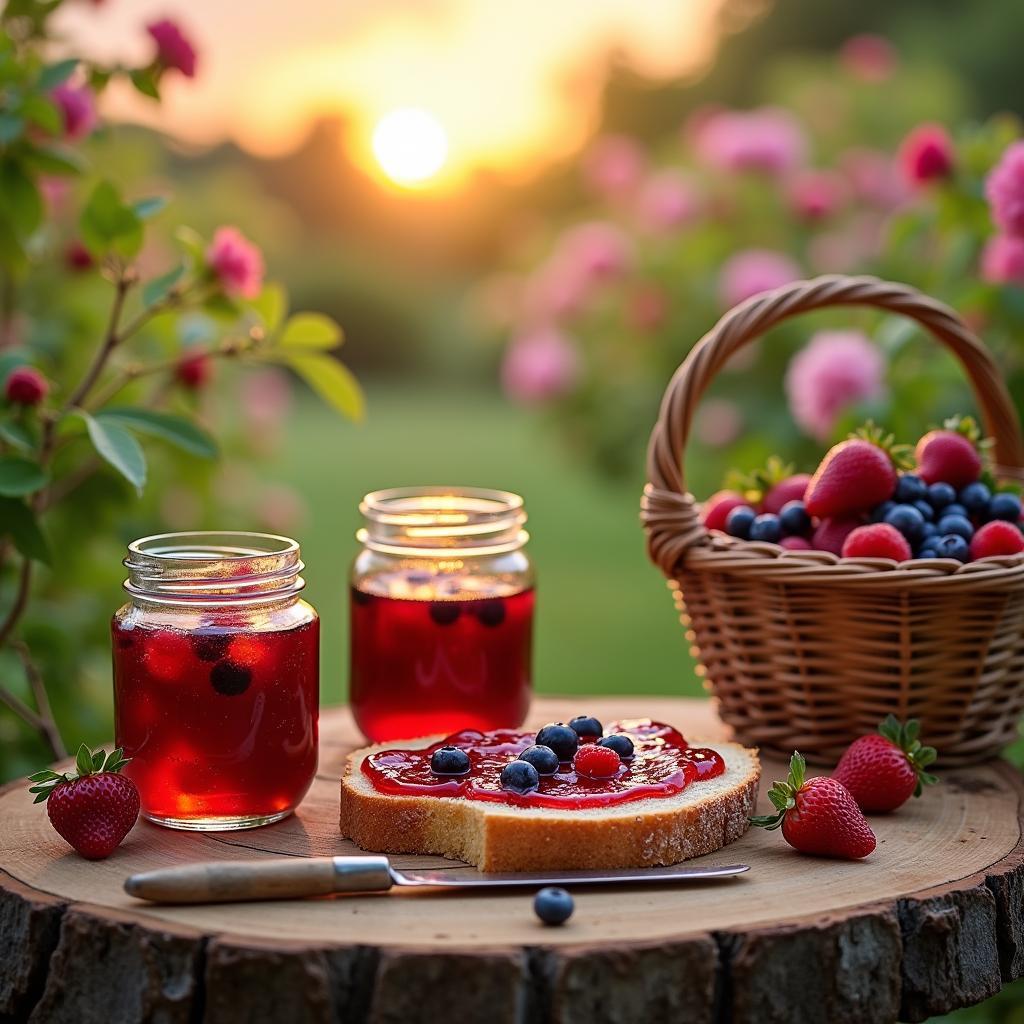 Sun-Kissed Berry Preserves