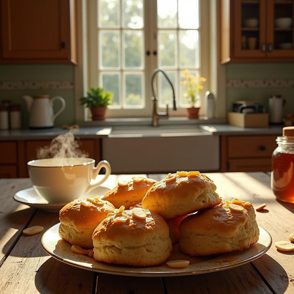 Heavenly Honey Almond Scones