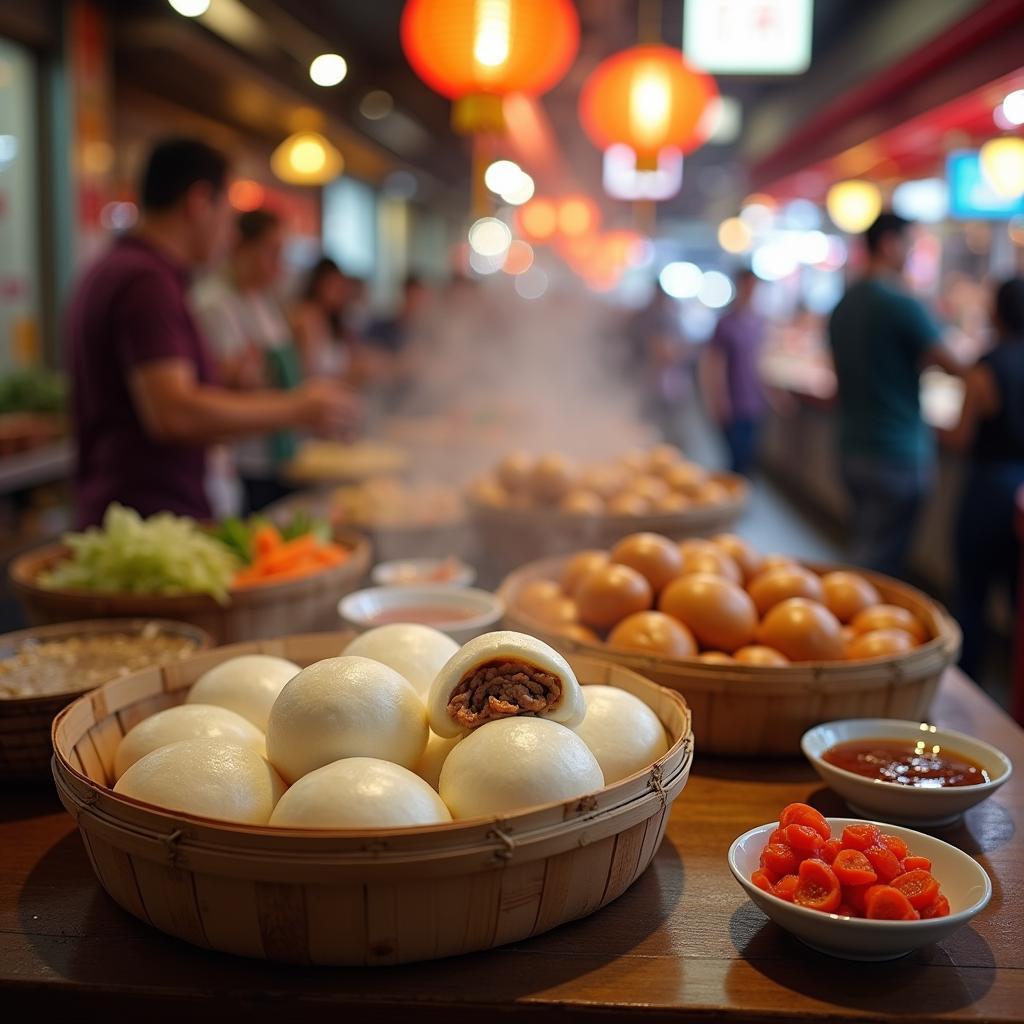 Fluffy Steamed Bao Buns with Savory Pork Filling