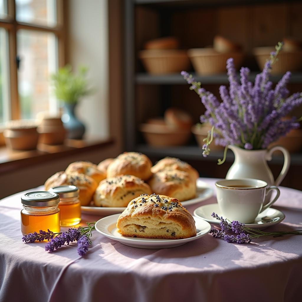 Heavenly Honey Lavender Scones