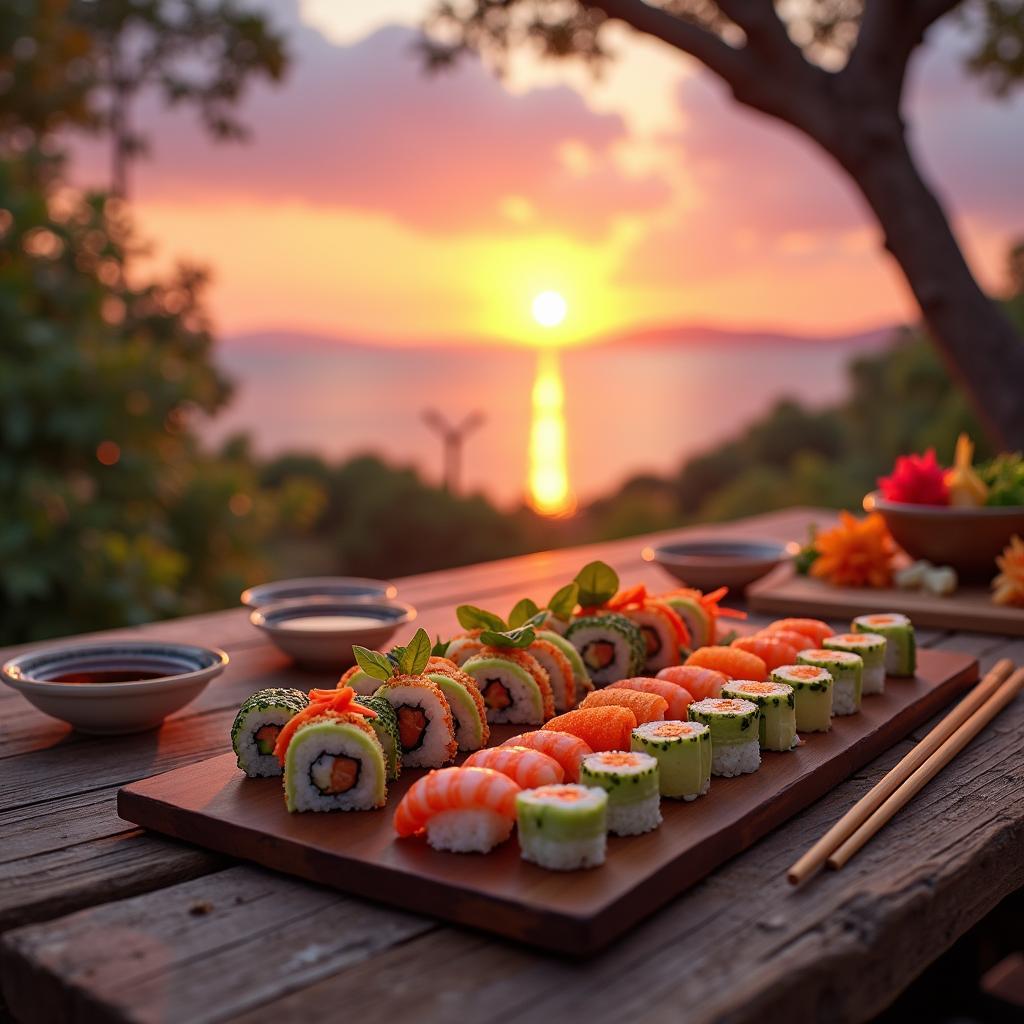 Sunset Sushi Rolls