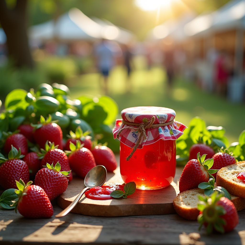 Sun-Kissed Strawberry Basil Jam