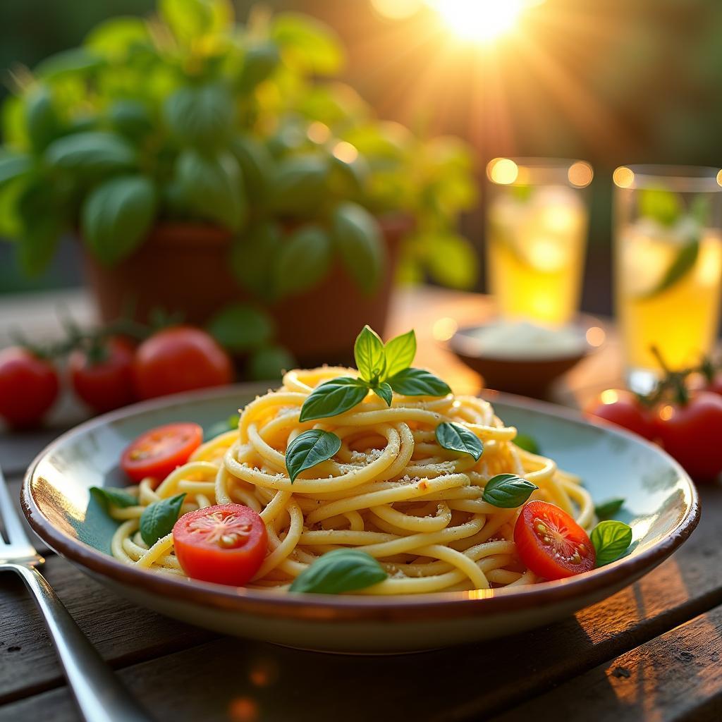 Sun-Drenched Lemon Basil Pasta