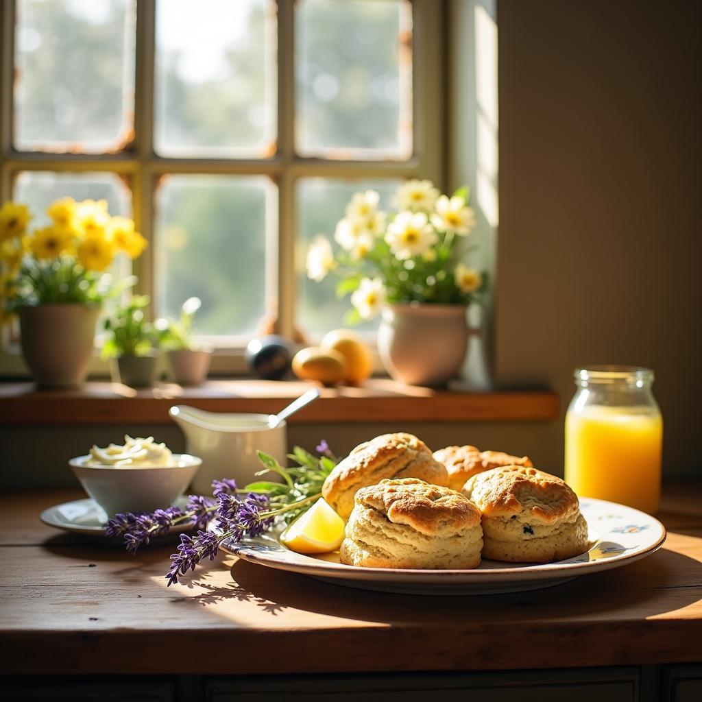 Heavenly Lavender and Lemon Scones