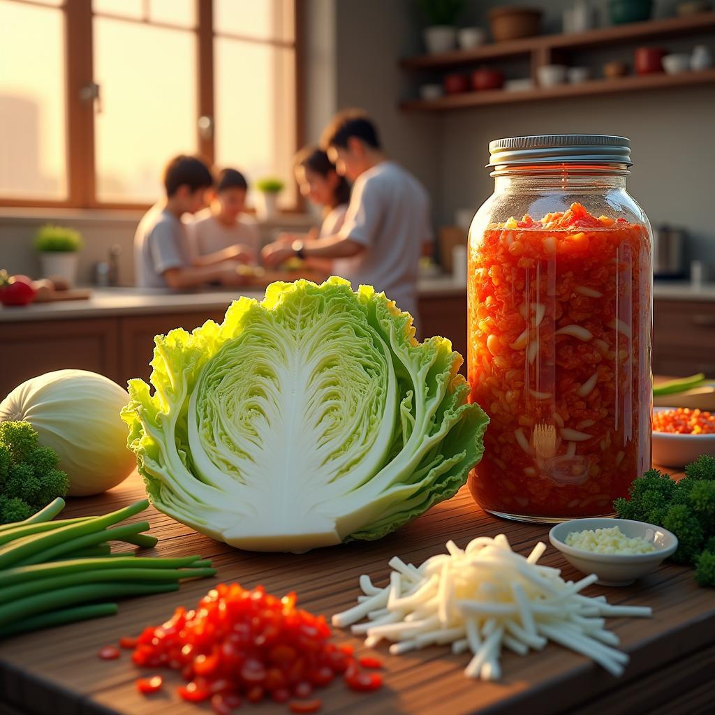 Spicy Fermented Kimchi: A Taste of Tradition