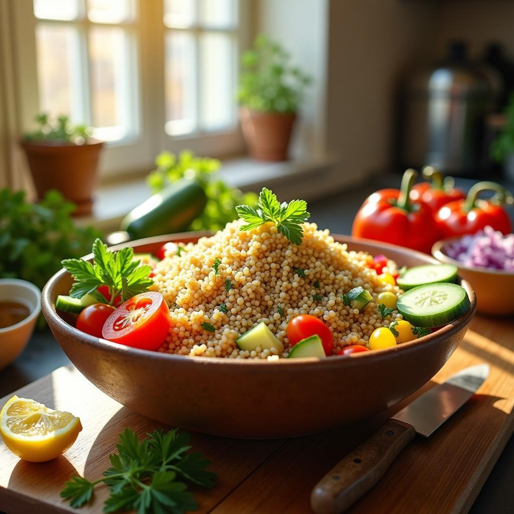 Hearty Mediterranean Bulgur Salad