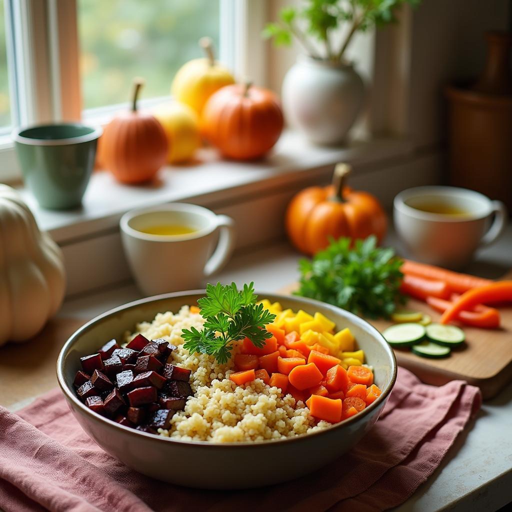 Wholesome Quinoa and Roasted Vegetable Bowl