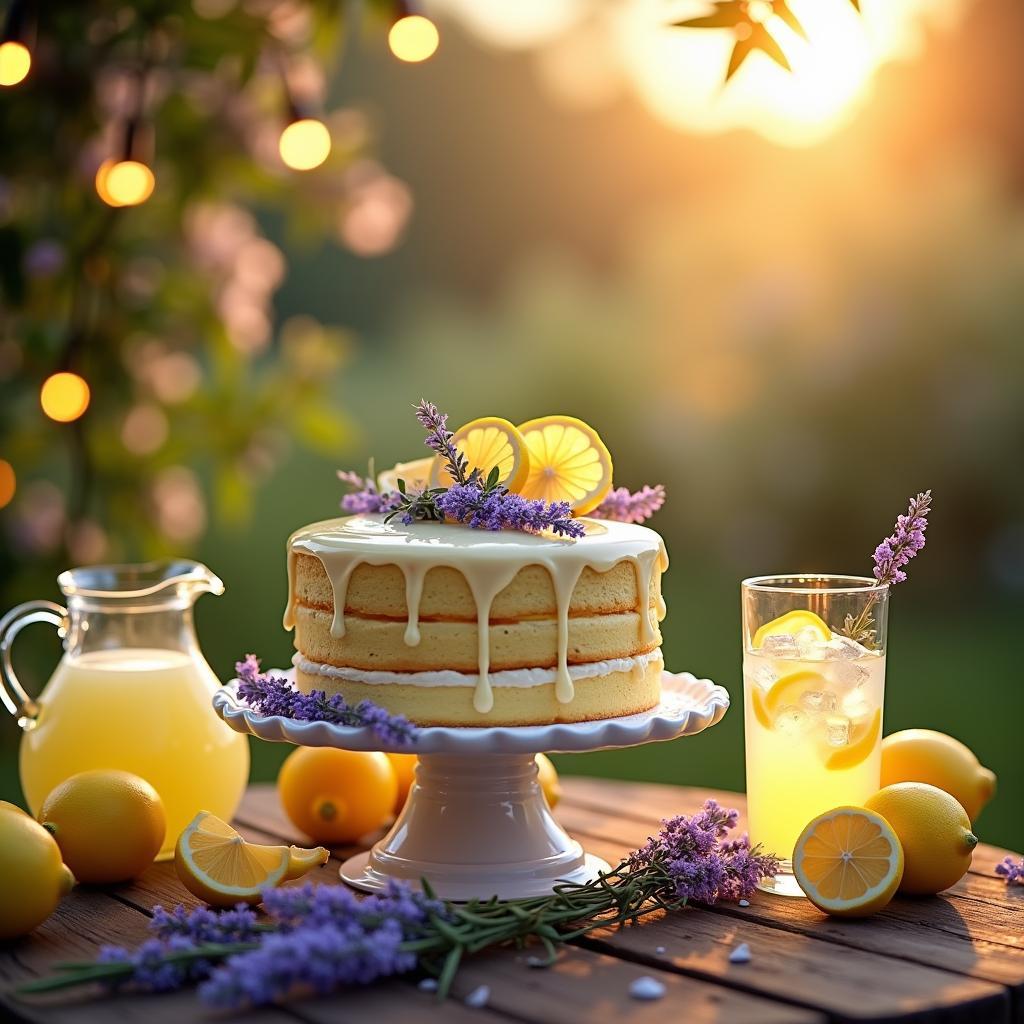 Whimsical Lavender Lemonade Cake