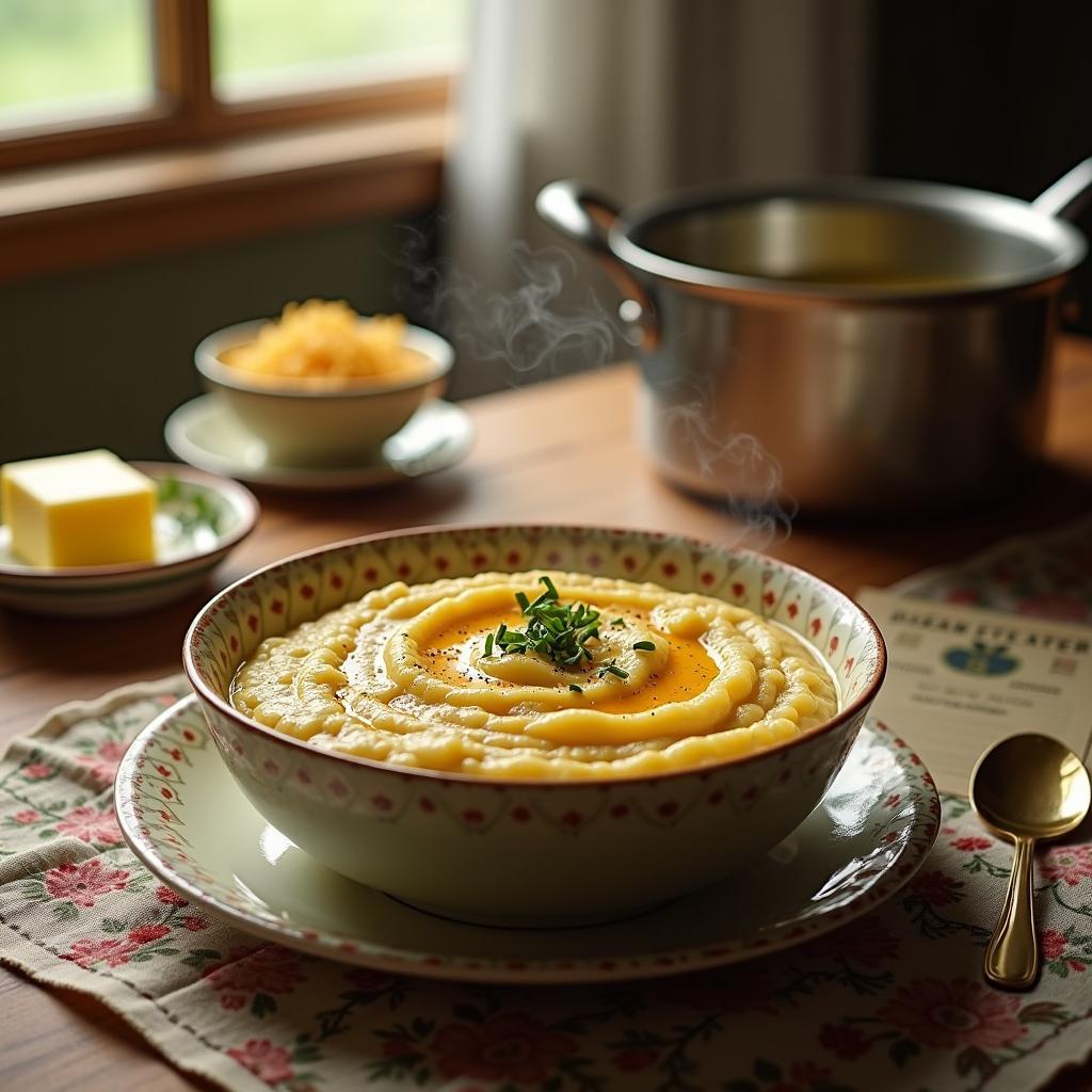 Southern Comfort: Creamy Cheddar Grits