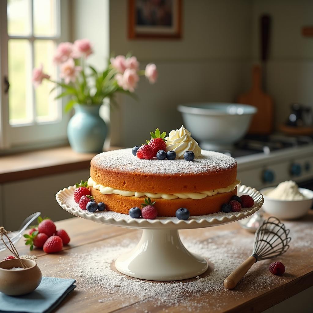 Heavenly Vanilla Sponge Cake