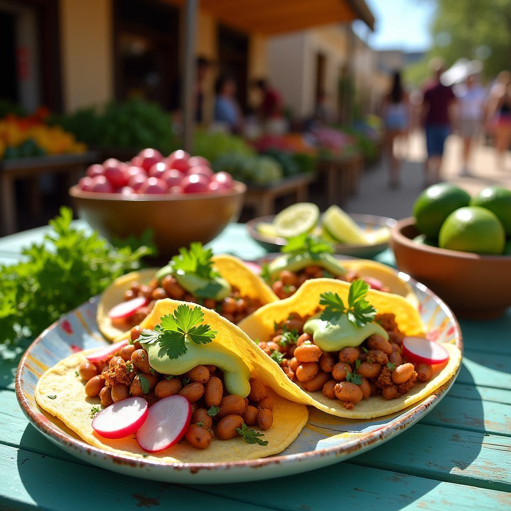 Spiced Pinto Bean Tacos with Avocado Lime Crema