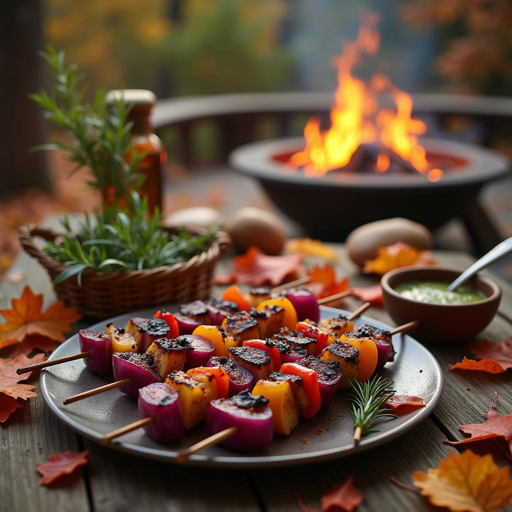 Wild Game Medley: Herb-Crusted Venison and Bison Skewers