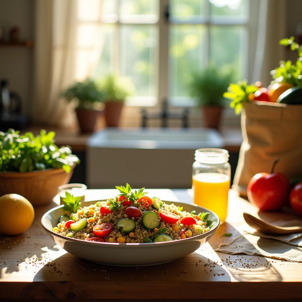 Wholesome Quinoa & Chia Seed Salad with Citrus Vinaigrette