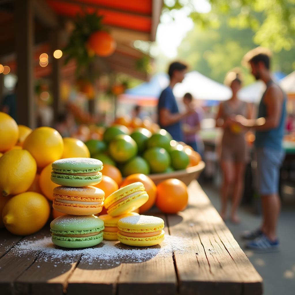 Cloud-Kissed Citrus Macarons