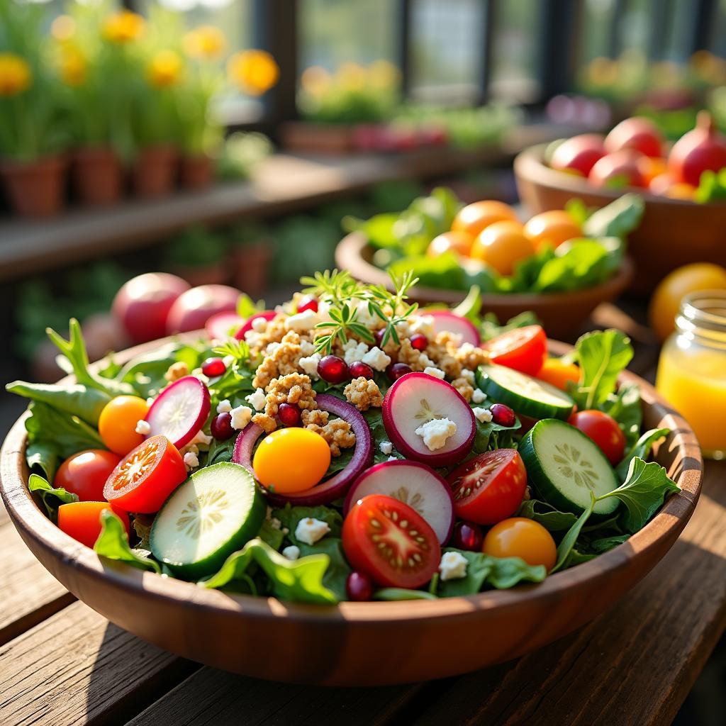 Garden Medley Salad with Citrus Vinaigrette