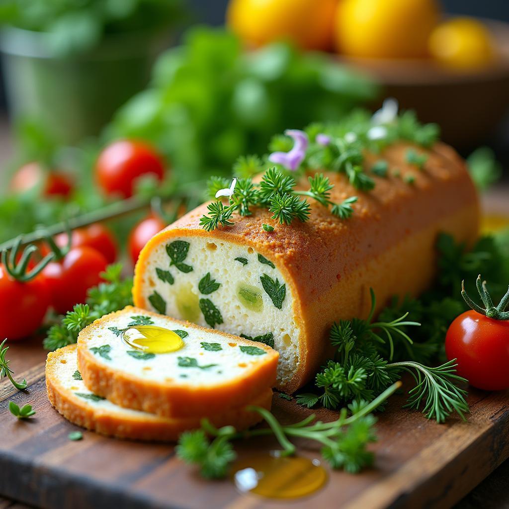 Garden Herb and Goat Cheese Terrine