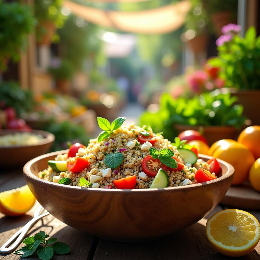 Whimsical Quinoa & Amaranth Salad with Citrus Vinaigrette