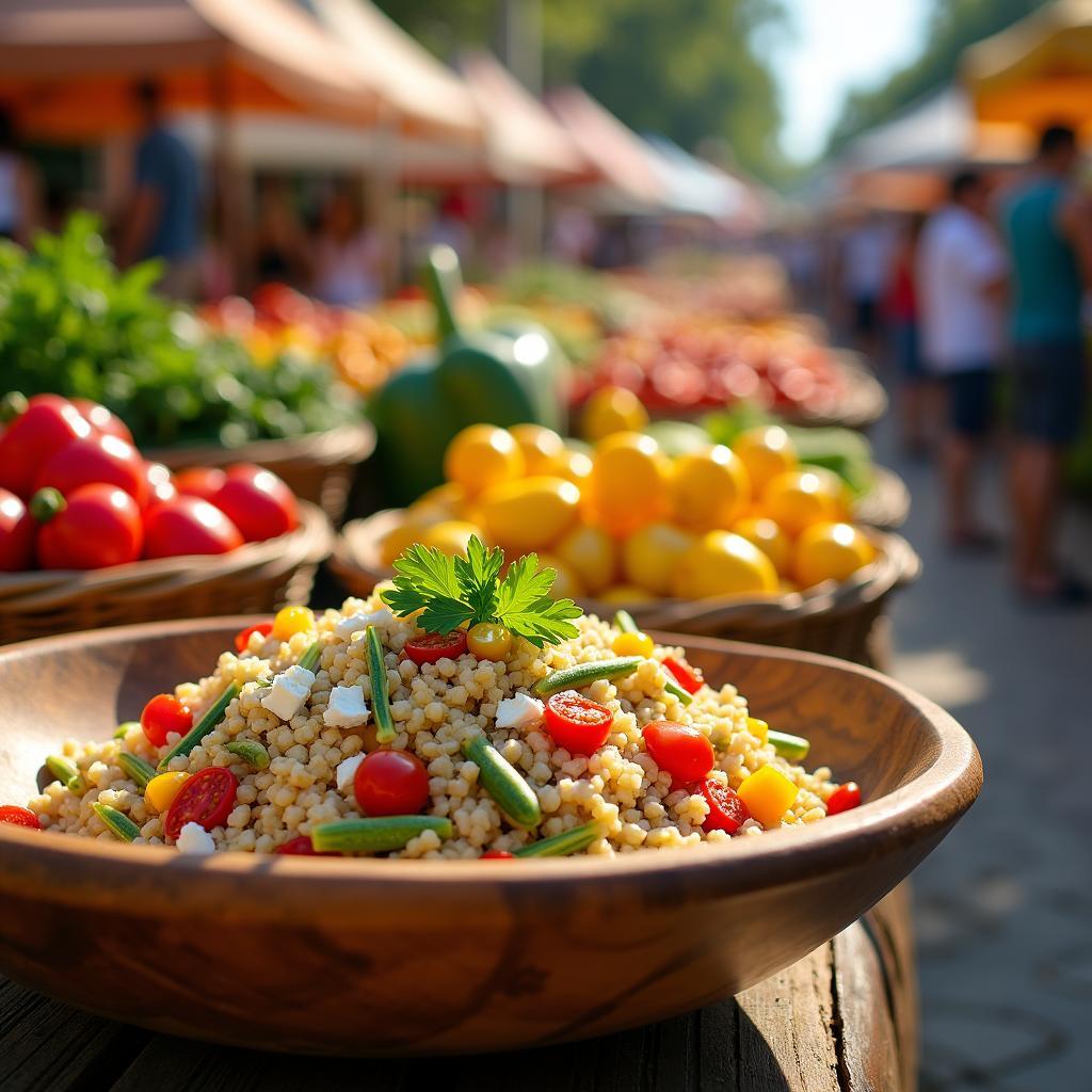 Farro Fiesta Salad with Roasted Vegetables