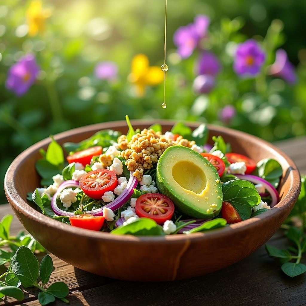 Garden of Greens Salad with Citrus Vinaigrette