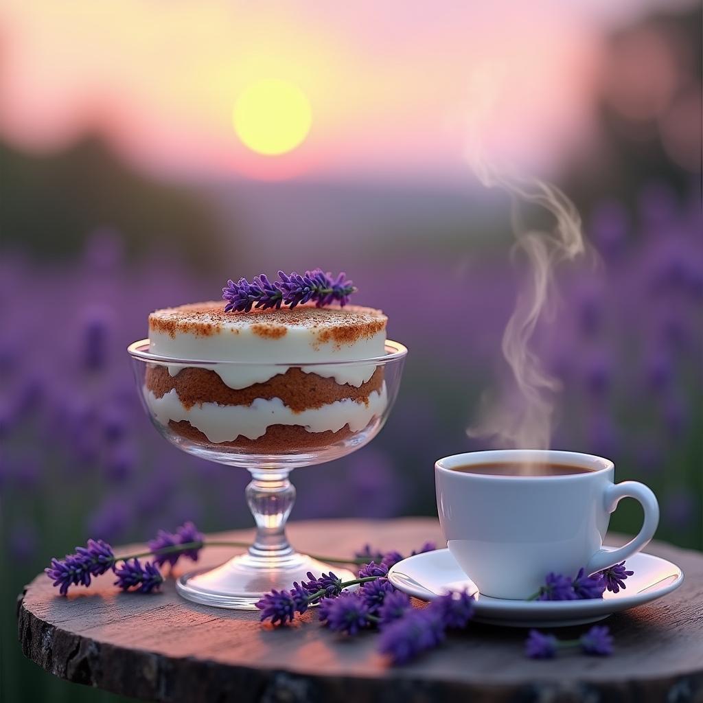 Whimsical Lavender Tiramisu