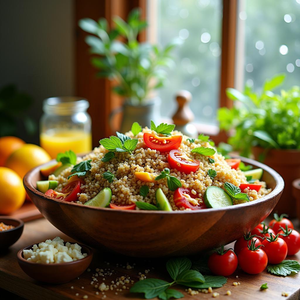 Hearty Ancient Grains Salad with Citrus Vinaigrette