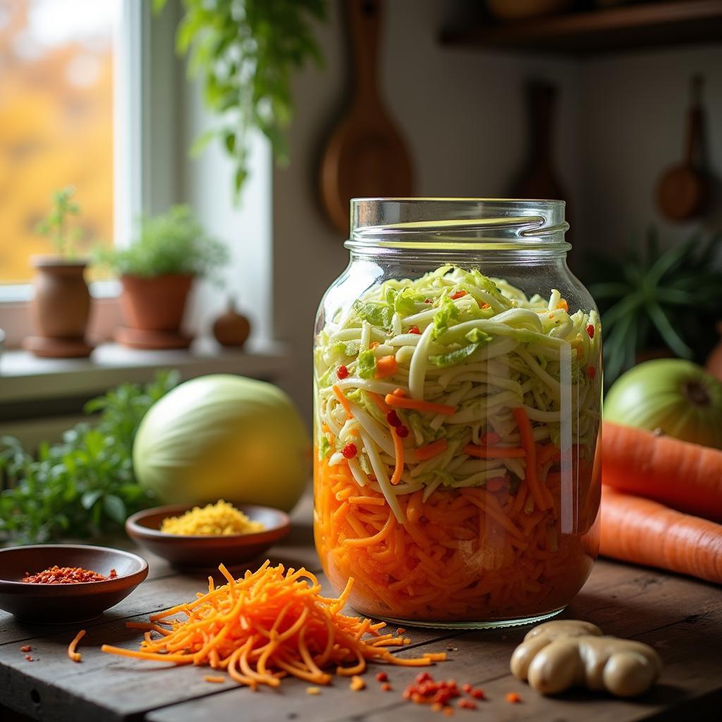 Exquisite Homemade Sauerkraut with a Twist