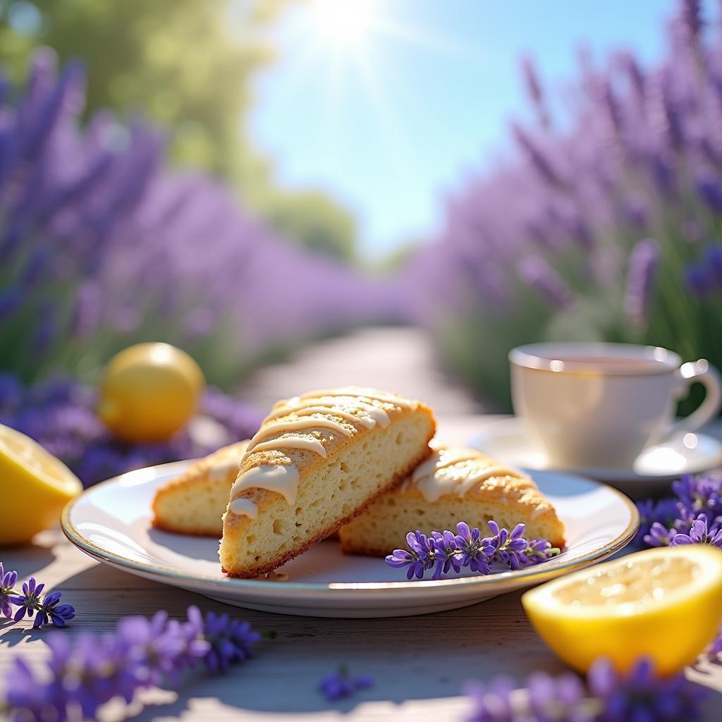 Whimsical Lavender Lemon Scones