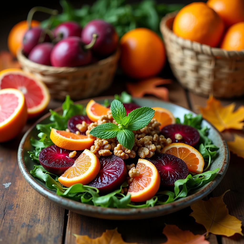 Whimsical Roasted Beet and Citrus Salad