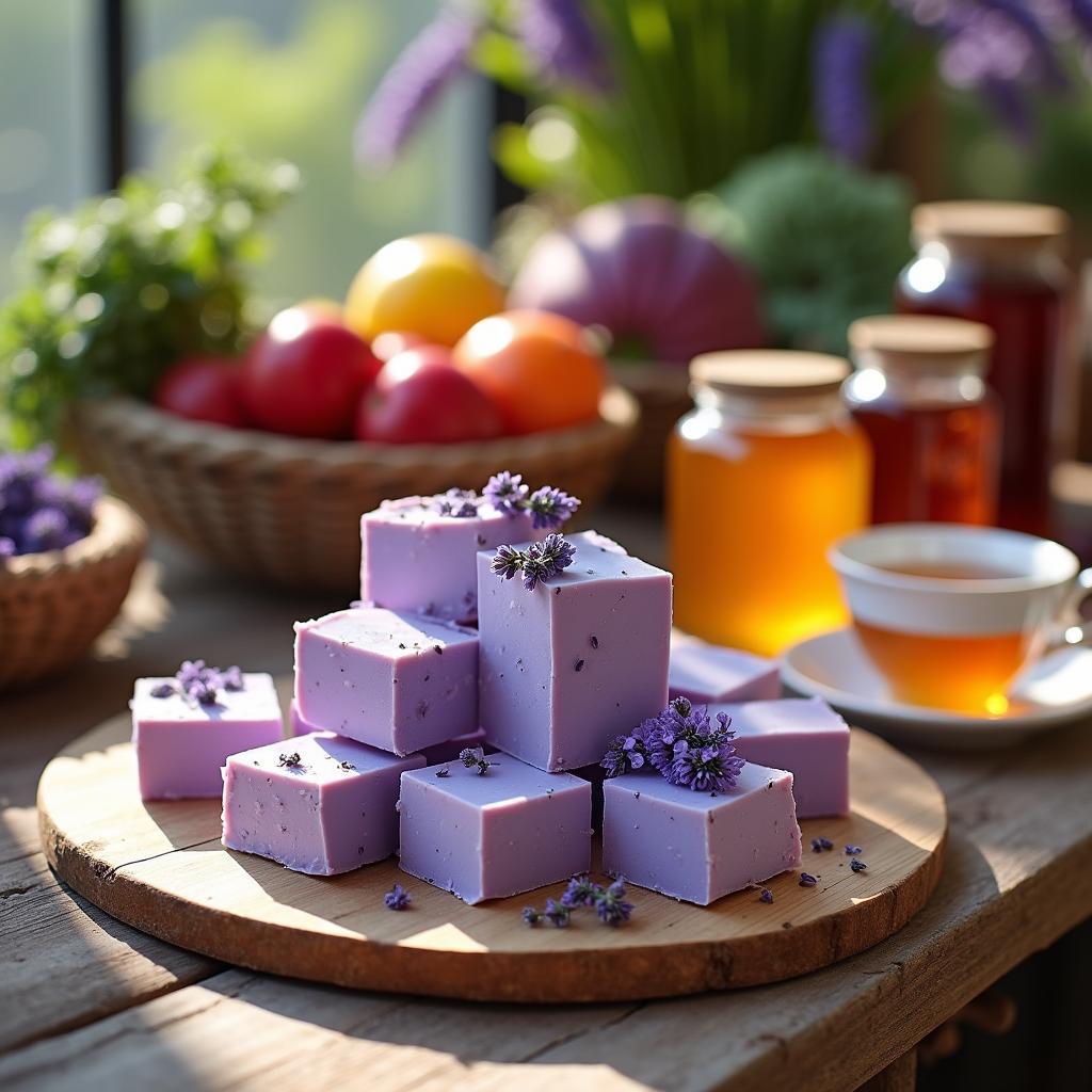 Decadent Lavender Honey Fudge