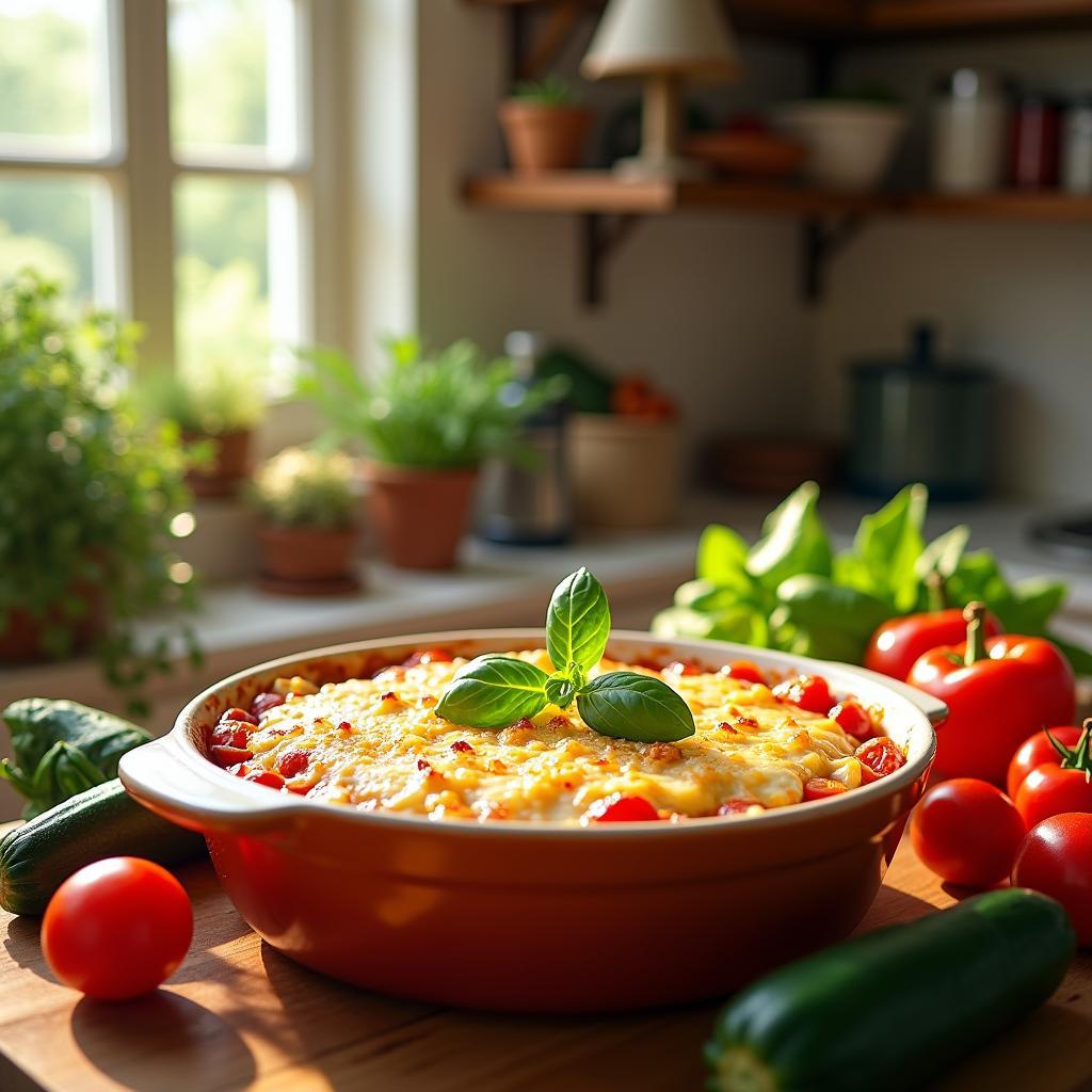 Garden Medley Casserole with Quinoa Crust