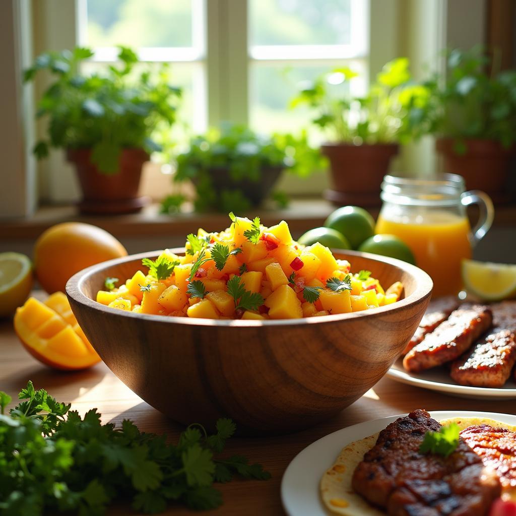 Spicy Mango and Cilantro Relish