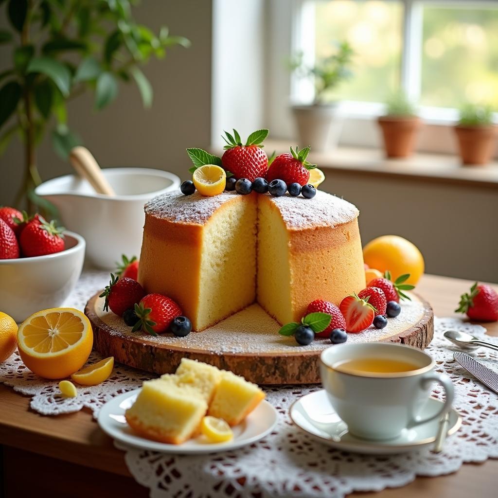 Heavenly Citrus Angel Food Cake