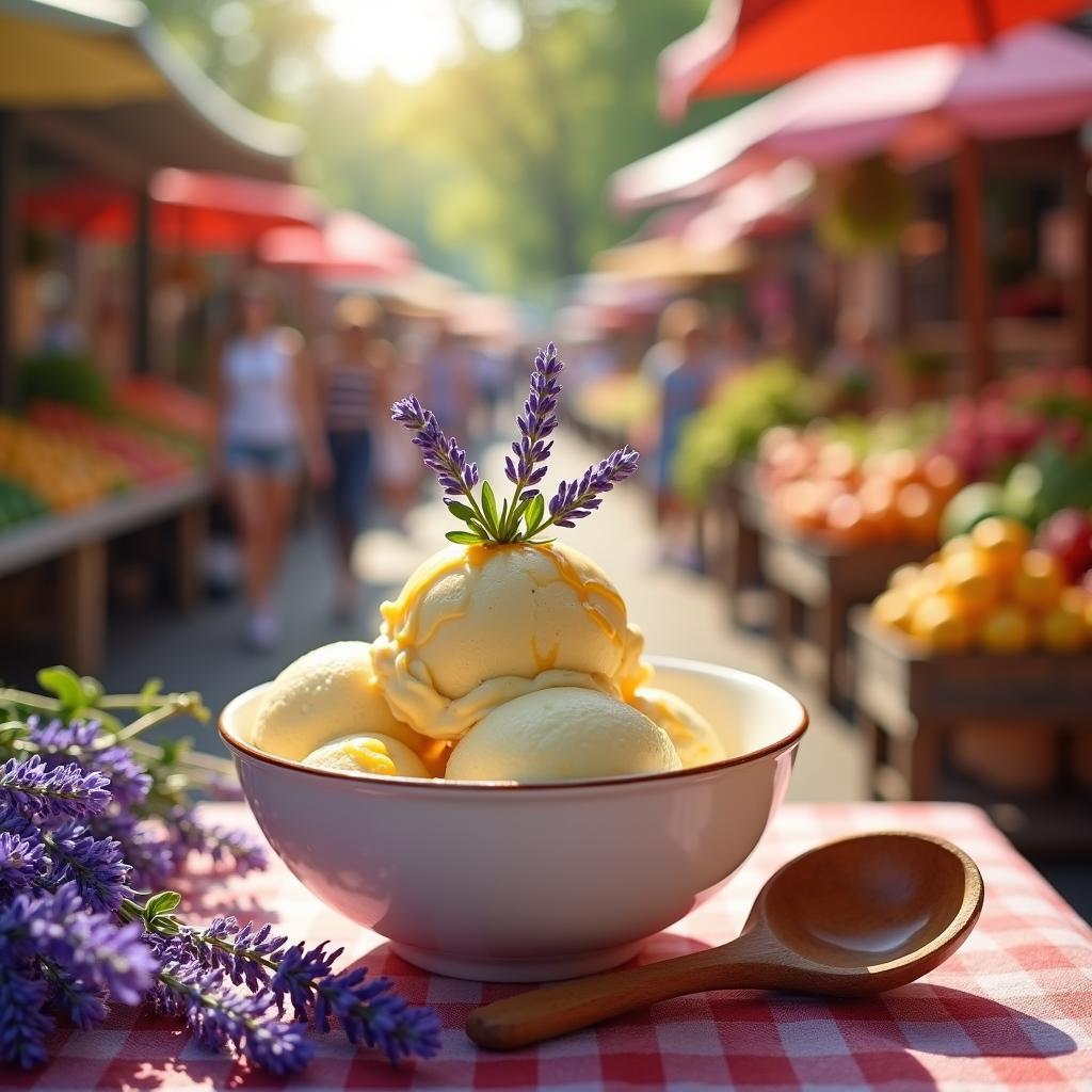 Whimsical Lavender Honey Gelato