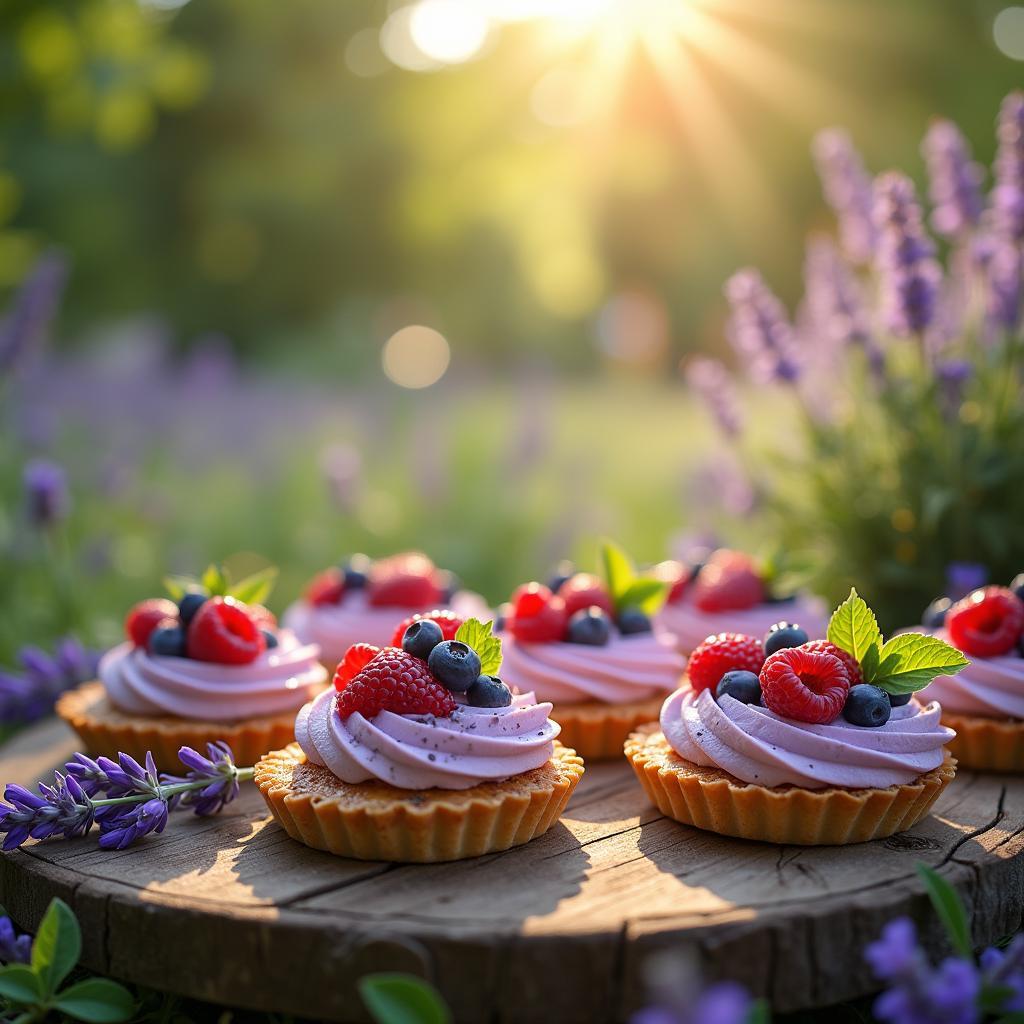 Whimsical Wild Berry Tartlets with Lavender Infusion