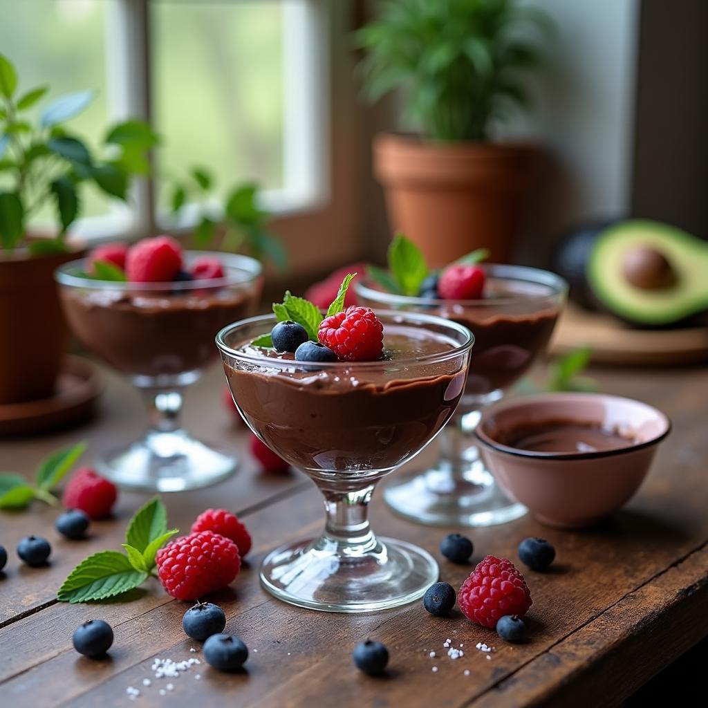 Decadent Dark Chocolate and Avocado Mousse