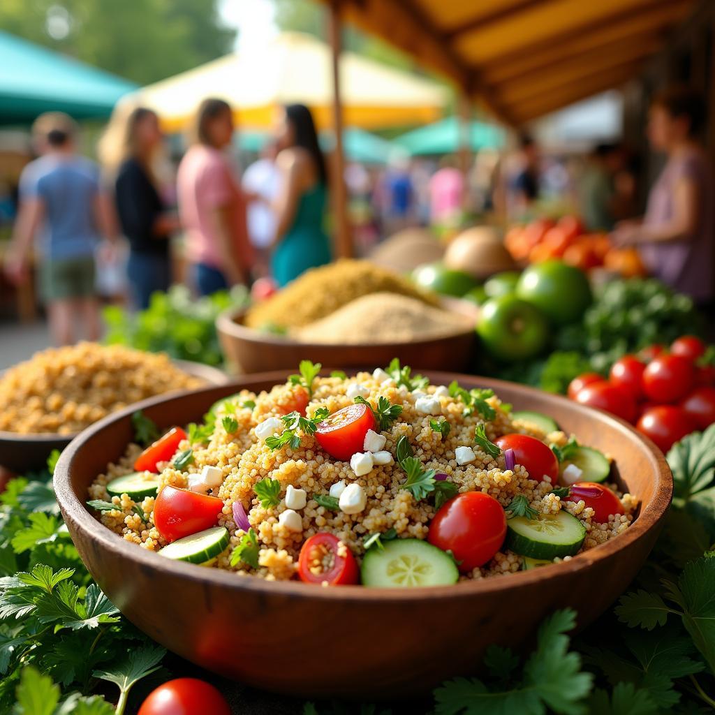 Ancient Grain Delight: Quinoa & Farro Salad with Citrus Vinaigrette