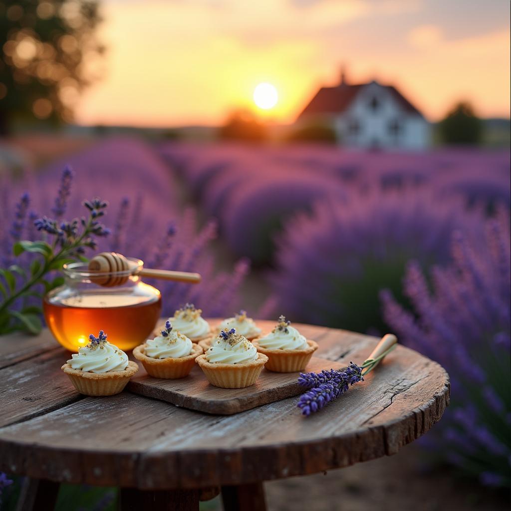 Lavender Honey Tartlets with Lemon Mascarpone Cream