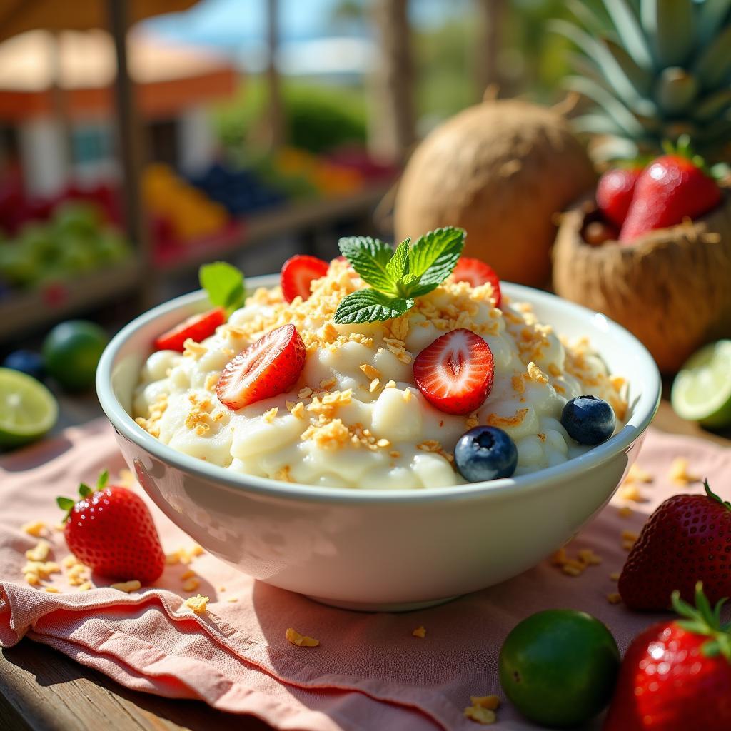 Whimsical Coconut-Lime Rice Pudding