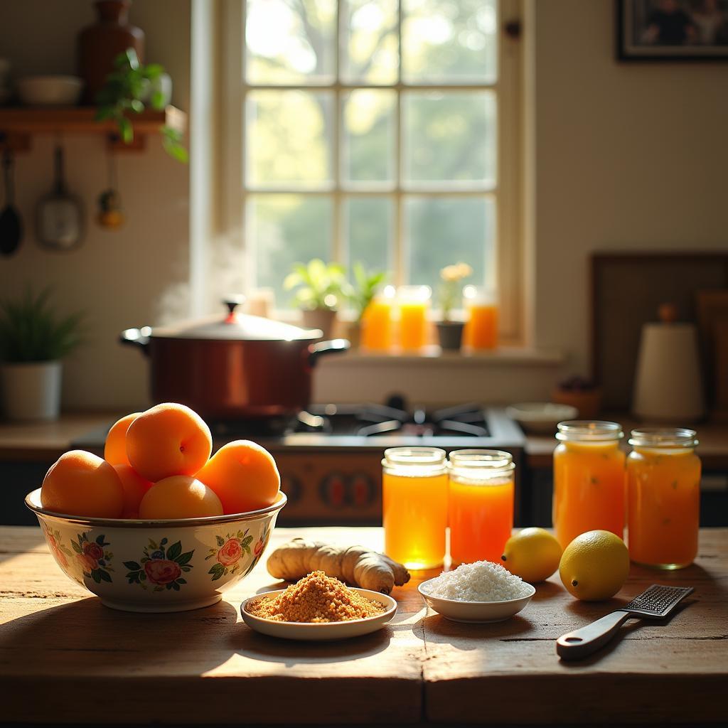 Sun-Kissed Apricot and Ginger Jam