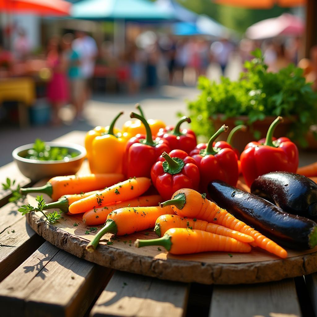 Rainbow Roasted Vegetable Medley with Citrus Herb Drizzle