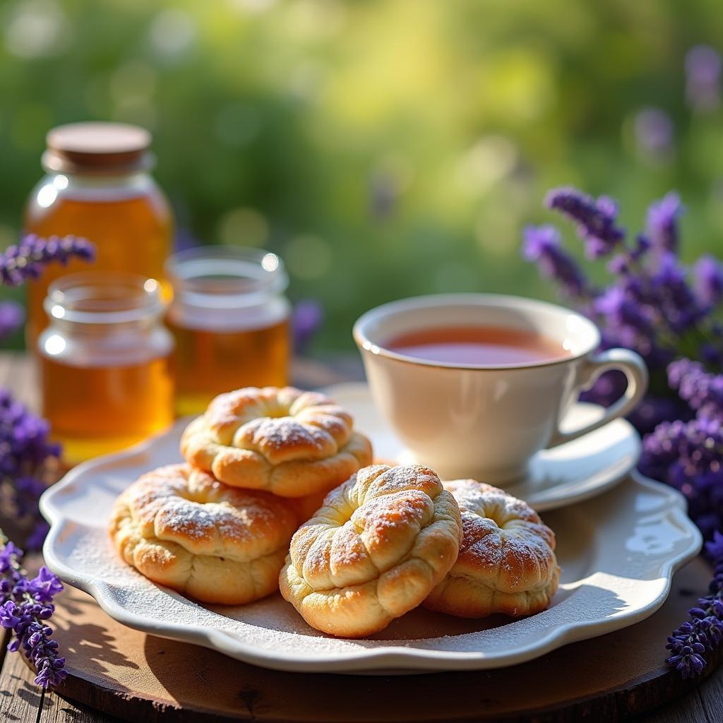 Whimsical Lavender Honey Puff Pastries