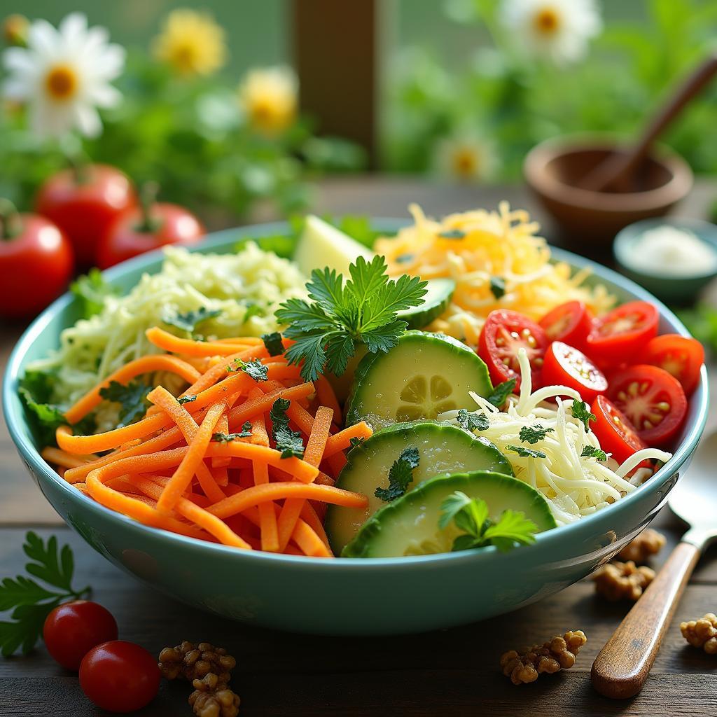 Springtime Sprout Salad with Citrus Vinaigrette