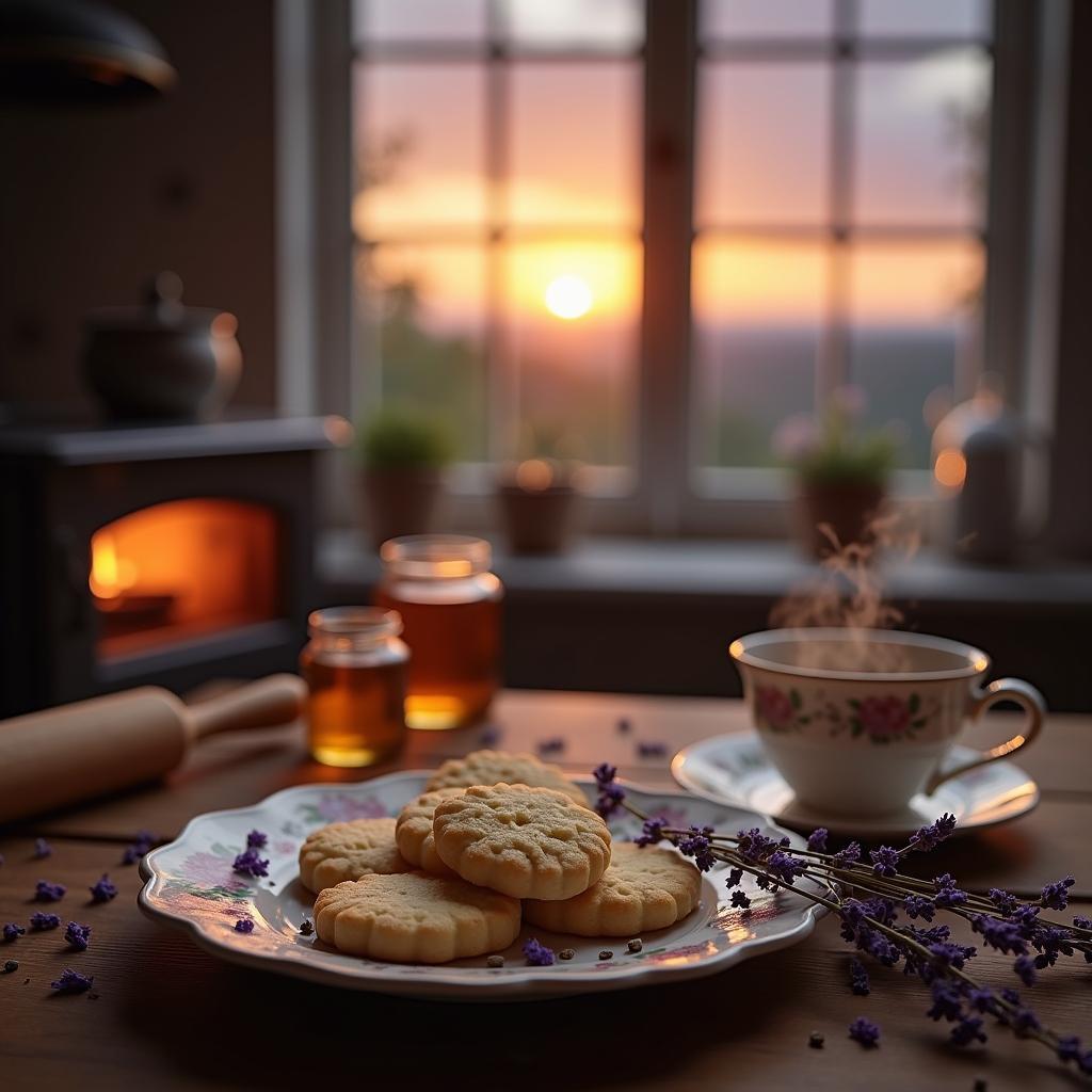 Lavender Honey Shortbread Bliss