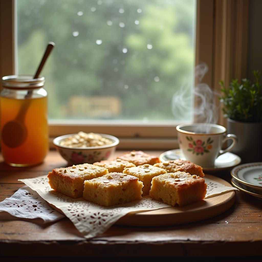 Heavenly Honey Almond Blondies