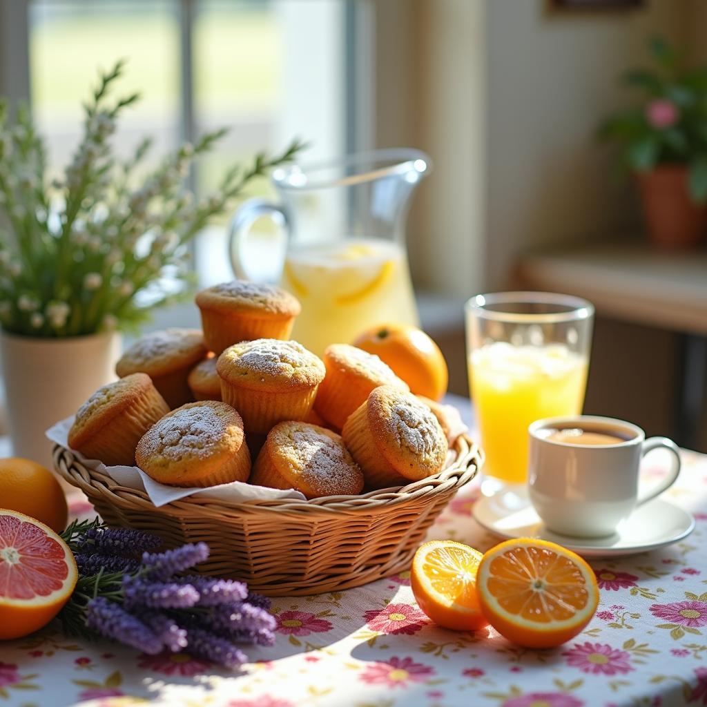 Whimsical Citrus & Lavender Muffins